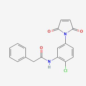 N-[2-chloro-5-(2,5-dioxo-2,5-dihydro-1H-pyrrol-1-yl)phenyl]-2-phenylacetamide