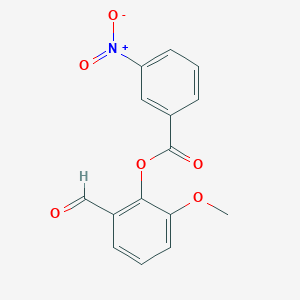 2-formyl-6-methoxyphenyl 3-nitrobenzoate