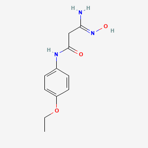 3-amino-N-(4-ethoxyphenyl)-3-(hydroxyimino)propanamide