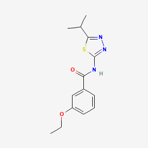 molecular formula C14H17N3O2S B5738033 3-ethoxy-N-(5-isopropyl-1,3,4-thiadiazol-2-yl)benzamide 