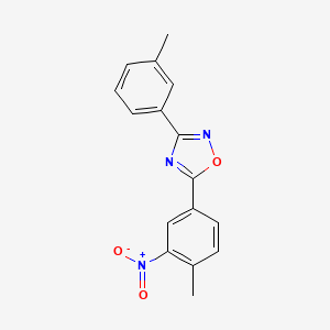 5-(4-methyl-3-nitrophenyl)-3-(3-methylphenyl)-1,2,4-oxadiazole