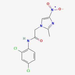 N-(2,4-dichlorophenyl)-2-(2-methyl-4-nitro-1H-imidazol-1-yl)acetamide