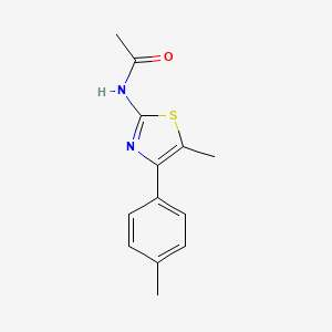 N-[5-methyl-4-(4-methylphenyl)-1,3-thiazol-2-yl]acetamide