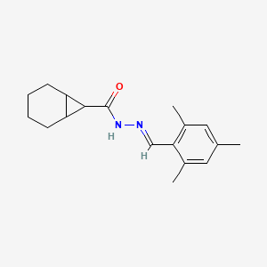 molecular formula C18H24N2O B5738122 N'-(mesitylmethylene)bicyclo[4.1.0]heptane-7-carbohydrazide 