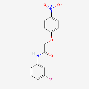 molecular formula C14H11FN2O4 B5738166 N-(3-fluorophenyl)-2-(4-nitrophenoxy)acetamide 