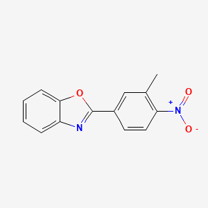 molecular formula C14H10N2O3 B5738195 2-(3-methyl-4-nitrophenyl)-1,3-benzoxazole 