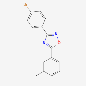 molecular formula C15H11BrN2O B5738241 3-(4-bromophenyl)-5-(3-methylphenyl)-1,2,4-oxadiazole 