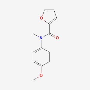 molecular formula C13H13NO3 B5738244 N-(4-methoxyphenyl)-N-methyl-2-furamide 