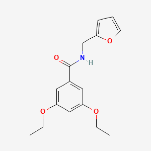 molecular formula C16H19NO4 B5738287 3,5-diethoxy-N-(2-furylmethyl)benzamide 