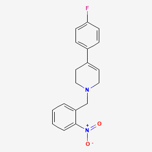 molecular formula C18H17FN2O2 B5738299 4-(4-fluorophenyl)-1-(2-nitrobenzyl)-1,2,3,6-tetrahydropyridine 