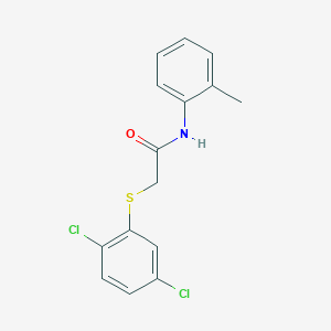molecular formula C15H13Cl2NOS B5738310 2-[(2,5-dichlorophenyl)thio]-N-(2-methylphenyl)acetamide 