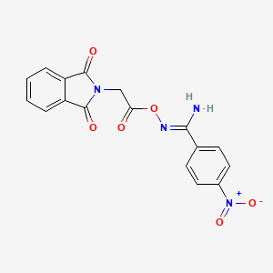 N'-{[(1,3-dioxo-1,3-dihydro-2H-isoindol-2-yl)acetyl]oxy}-4-nitrobenzenecarboximidamide