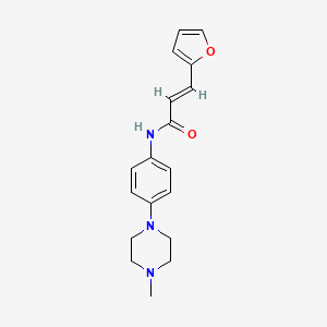 molecular formula C18H21N3O2 B5738326 3-(2-furyl)-N-[4-(4-methyl-1-piperazinyl)phenyl]acrylamide 