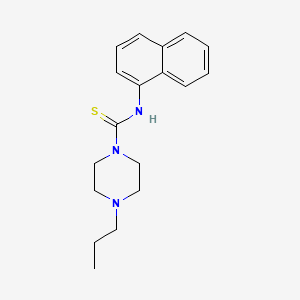 molecular formula C18H23N3S B5738384 N-1-naphthyl-4-propyl-1-piperazinecarbothioamide 