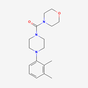 molecular formula C17H25N3O2 B5738392 4-{[4-(2,3-dimethylphenyl)-1-piperazinyl]carbonyl}morpholine 