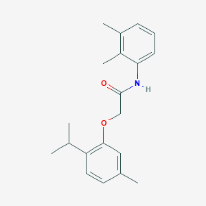 molecular formula C20H25NO2 B5738407 N-(2,3-dimethylphenyl)-2-(2-isopropyl-5-methylphenoxy)acetamide 