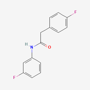 molecular formula C14H11F2NO B5738419 N-(3-fluorophenyl)-2-(4-fluorophenyl)acetamide 