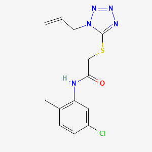 molecular formula C13H14ClN5OS B5738484 2-[(1-allyl-1H-tetrazol-5-yl)thio]-N-(5-chloro-2-methylphenyl)acetamide 