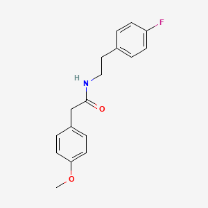 molecular formula C17H18FNO2 B5738496 N-[2-(4-fluorophenyl)ethyl]-2-(4-methoxyphenyl)acetamide 
