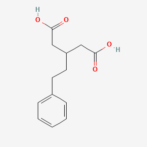 molecular formula C13H16O4 B5738511 3-(2-phenylethyl)pentanedioic acid 