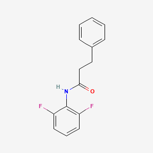 molecular formula C15H13F2NO B5738515 N-(2,6-difluorophenyl)-3-phenylpropanamide 