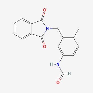 molecular formula C17H14N2O3 B5738520 {3-[(1,3-dioxo-1,3-dihydro-2H-isoindol-2-yl)methyl]-4-methylphenyl}formamide 