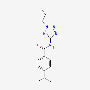 molecular formula C14H19N5O B5738523 4-isopropyl-N-(2-propyl-2H-tetrazol-5-yl)benzamide 