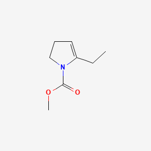 molecular formula C8H13NO2 B573853 Methyl 5-ethyl-2,3-dihydro-1H-pyrrole-1-carboxylate CAS No. 168839-25-6