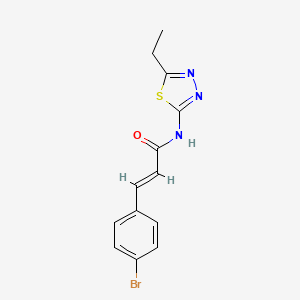 molecular formula C13H12BrN3OS B5738538 3-(4-bromophenyl)-N-(5-ethyl-1,3,4-thiadiazol-2-yl)acrylamide 