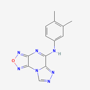 molecular formula C13H11N7O B5738575 N-(3,4-dimethylphenyl)[1,2,5]oxadiazolo[3,4-e][1,2,4]triazolo[4,3-a]pyrazin-5-amine 