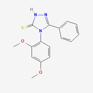 4-(2,4-dimethoxyphenyl)-5-phenyl-4H-1,2,4-triazole-3-thiol