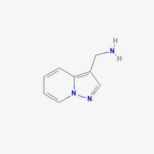 B057386 Pyrazolo[1,5-A]pyridin-3-ylmethanamine CAS No. 118054-99-2
