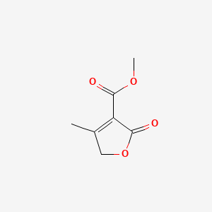 molecular formula C7H8O4 B573860 4-甲基-2-氧代-2,5-二氢呋喃-3-羧酸甲酯 CAS No. 167421-51-4