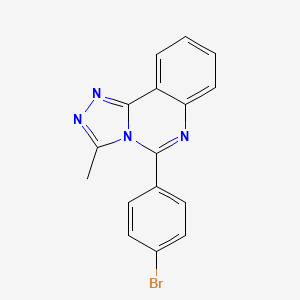 molecular formula C16H11BrN4 B5738621 5-(4-bromophenyl)-3-methyl[1,2,4]triazolo[4,3-c]quinazoline 
