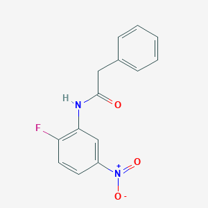 N-(2-fluoro-5-nitrophenyl)-2-phenylacetamide