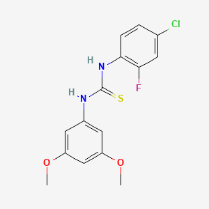molecular formula C15H14ClFN2O2S B5738678 N-(4-chloro-2-fluorophenyl)-N'-(3,5-dimethoxyphenyl)thiourea 