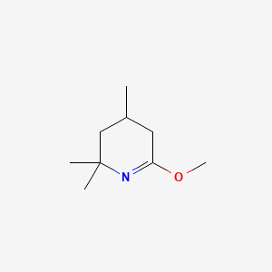 molecular formula C9H17NO B573869 6-Methoxy-2,2,4-trimethyl-2,3,4,5-tetrahydropyridine CAS No. 185120-81-4