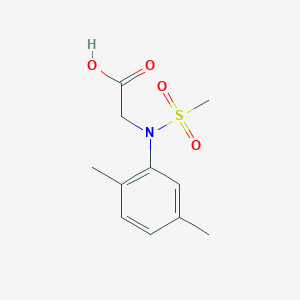 molecular formula C11H15NO4S B5738778 N-(2,5-dimethylphenyl)-N-(methylsulfonyl)glycine 