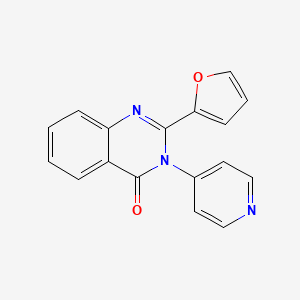 molecular formula C17H11N3O2 B5738802 2-(2-furyl)-3-(4-pyridinyl)-4(3H)-quinazolinone 