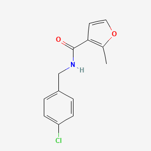 molecular formula C13H12ClNO2 B5738818 N-(4-chlorobenzyl)-2-methyl-3-furamide 