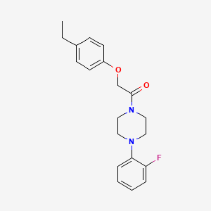 molecular formula C20H23FN2O2 B5738822 1-[(4-ethylphenoxy)acetyl]-4-(2-fluorophenyl)piperazine 