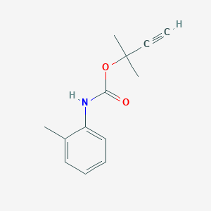 molecular formula C13H15NO2 B5738847 1,1-dimethyl-2-propyn-1-yl (2-methylphenyl)carbamate 