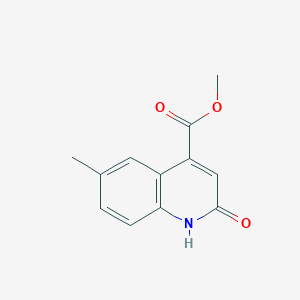 molecular formula C12H11NO3 B5738859 methyl 2-hydroxy-6-methyl-4-quinolinecarboxylate 