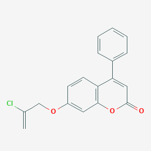 molecular formula C18H13ClO3 B5738867 7-[(2-chloro-2-propen-1-yl)oxy]-4-phenyl-2H-chromen-2-one 