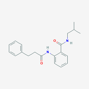N-isobutyl-2-[(3-phenylpropanoyl)amino]benzamide