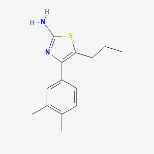 molecular formula C14H18N2S B5738927 4-(3,4-dimethylphenyl)-5-propyl-1,3-thiazol-2-amine 