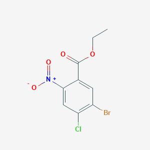 molecular formula C9H7BrClNO4 B5738950 ethyl 5-bromo-4-chloro-2-nitrobenzoate 