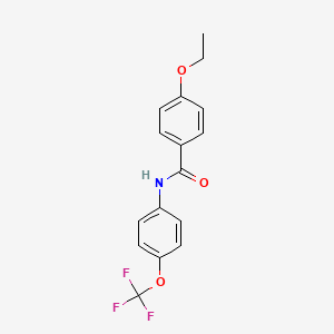 molecular formula C16H14F3NO3 B5738954 4-ethoxy-N-[4-(trifluoromethoxy)phenyl]benzamide CAS No. 6130-41-2