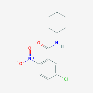 molecular formula C13H15ClN2O3 B5739008 5-chloro-N-cyclohexyl-2-nitrobenzamide 
