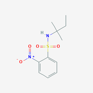 molecular formula C11H16N2O4S B5739054 N-(1,1-dimethylpropyl)-2-nitrobenzenesulfonamide 